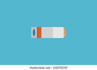 Flash drive, great design for any purposes. Vector flat banner usb icon. Internet technology.