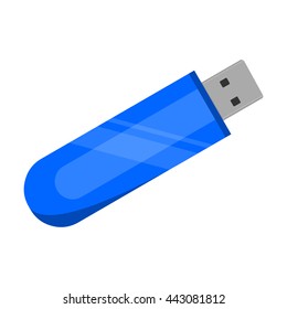 Flash drive icon cartoon.