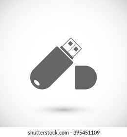 Flash drive icon. Computer memory data storage