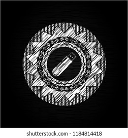 flash drive icon drawn on blackboard