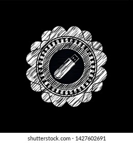 flash drive icon drawn on a blackboard
