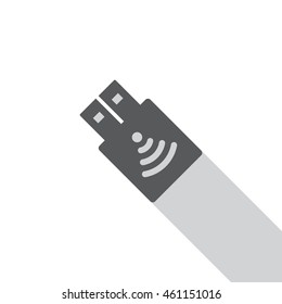 flash drive Icon, flat design style