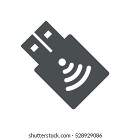 flash drive Icon, flat design style