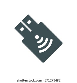 flash drive Icon, flat design style