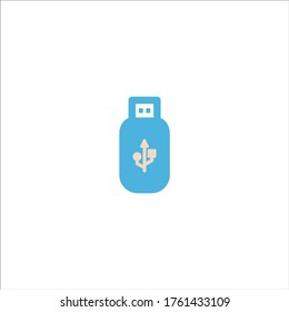 flash drive icon flat vector logo design trendy illustration signage symbol graphic simple