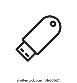 flash drive icon illustration isolated vector sign symbol
