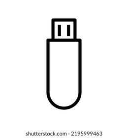flash drive icon isolated on white background..