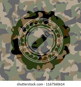 flash drive icon on camouflaged texture