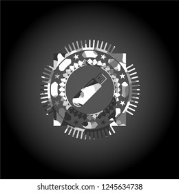 flash drive icon on grey camo pattern