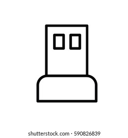 flash drive icon on white background