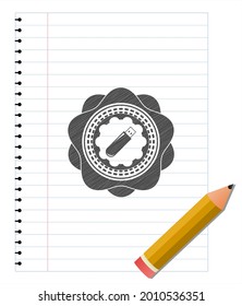 Bleistift für das Symbol des Flash-Laufwerks. Vektorgrafik. Detaillierte Angaben. 