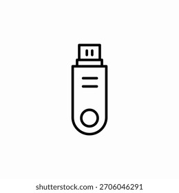 flash drive icon sign vector