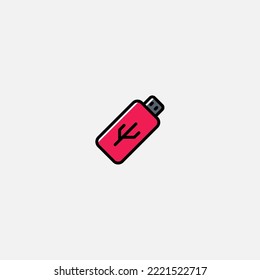 Vector de signo de icono de Flash Drive,Símbolo, ilustración de logotipo para web y móvil