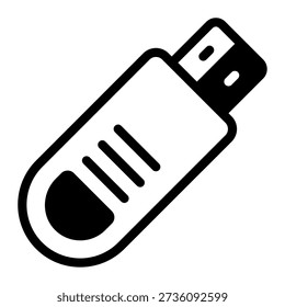 Flash drive icon symbolizing portable data storage solutions.