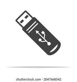 Flash drive icon transparent vector isolated