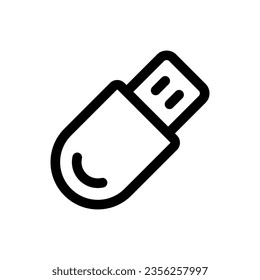 Flash Drive icon in trendy flat style isolated on white background. Flash Drive silhouette symbol for your website design, logo, app, UI. Vector illustration, EPS10.