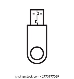 flash drive icon, usb icon. usb connection design, vector illustration on white background