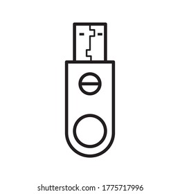 flash drive icon, usb icon. usb connection design, vector illustration on white background