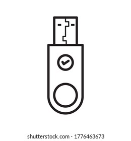 flash drive icon, usb icon. usb connection design, vector illustration on white background
