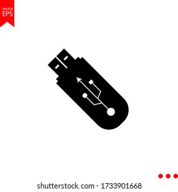 FLASH DRIVE ICON, USB, SIGN