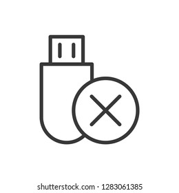 Flash drive icon. USB symbol modern, simple, vector, icon for website design, mobile app, ui. Vector Illustration