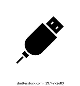 Flash drive icon vector