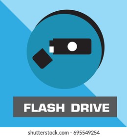 flash drive icon vector