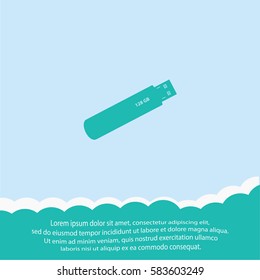 Flash drive  icon. Vector design.