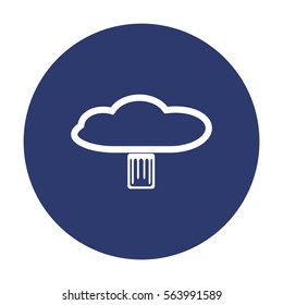 Flash drive Icon Vector flat design style