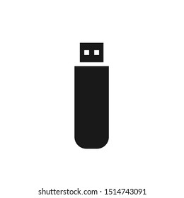 Flash Drive Icon Vector Illustration. Flat Flash Drive Icon – Vector