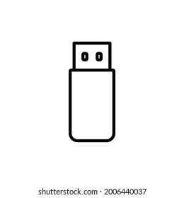 flash drive icon. Vector illustration for graphic design, Web, UI, app.