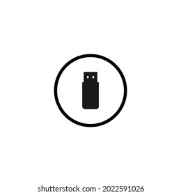 flash drive icon. Vector illustration for graphic design, Web, UI, app.