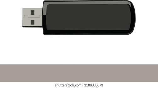 Ilustración del vector de icono de Flash Drive. Ilustración de material del vector de iconos de la unidad de lápiz. Ilustración del material de la ilustración del vector del icono de la pluma. diseño de línea vectorial de icono de unidad flash USB