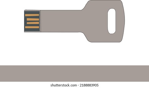 Ilustración del vector de icono de Flash Drive. Ilustración de material del vector de iconos de la unidad de lápiz. Ilustración del material de la ilustración del vector del icono de la pluma. diseño de línea vectorial de icono de unidad flash USB