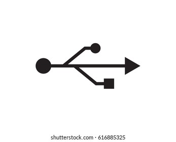 flash drive, icon, vector illustration eps10