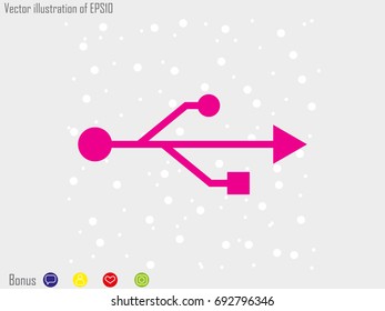 flash drive, icon, vector illustration eps10