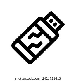 icono de la unidad flash. icono de línea vectorial para tu sitio web, móvil, presentación y diseño de logotipo.
