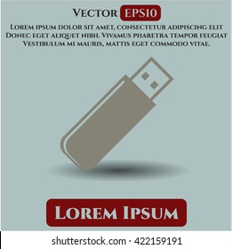 icono de la unidad flash símbolo vectorial eps plana jpg aplicación web