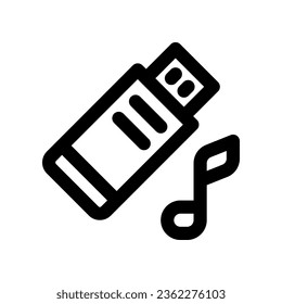 flash drive icon. vector icon for your website, mobile, presentation, and logo design.