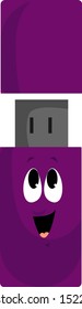 Flash drive, ilustración, vector sobre fondo blanco.