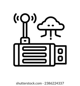 flash drive line icon. vector icon for your website, mobile, presentation, and logo design.