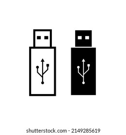 Icono de unidad flash o tarjeta de memoria. Símbolo electrónico de almacenamiento de información. USB para grabar.