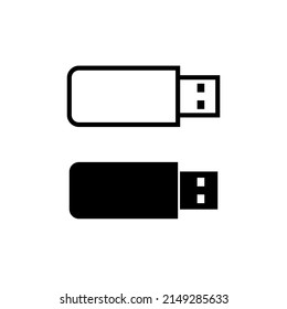 Icono de unidad flash o tarjeta de memoria. Símbolo electrónico de almacenamiento de información. USB para grabar.