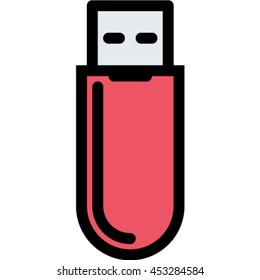 flash drive outline icon