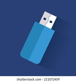 Flash drive symbol,clean vector