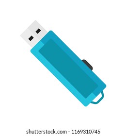 Flash drive. Usb. Flash card. Vector illustration. EPS 10. White background.