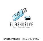 Flash drive, usb pendrive, usb thumb drive and usb stick, logo design. Gig stick, disk on key, flash drives, memory stick, computer and technology, vector design and illustration
