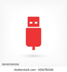 Flash drive  vector icon 