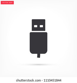 Flash drive  vector icon 