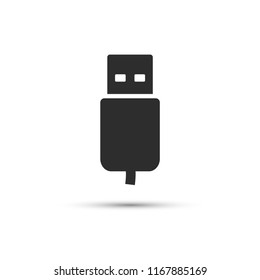 Flash drive  vector icon 
